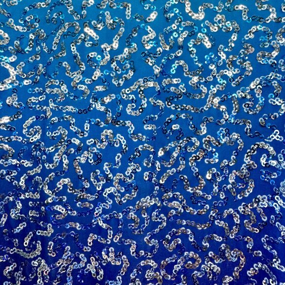 WEISSMAN Sparkly Blue Biketard Girls IC 7-8 Dance Costume Chained To The Rhythm - Picture 5 of 6